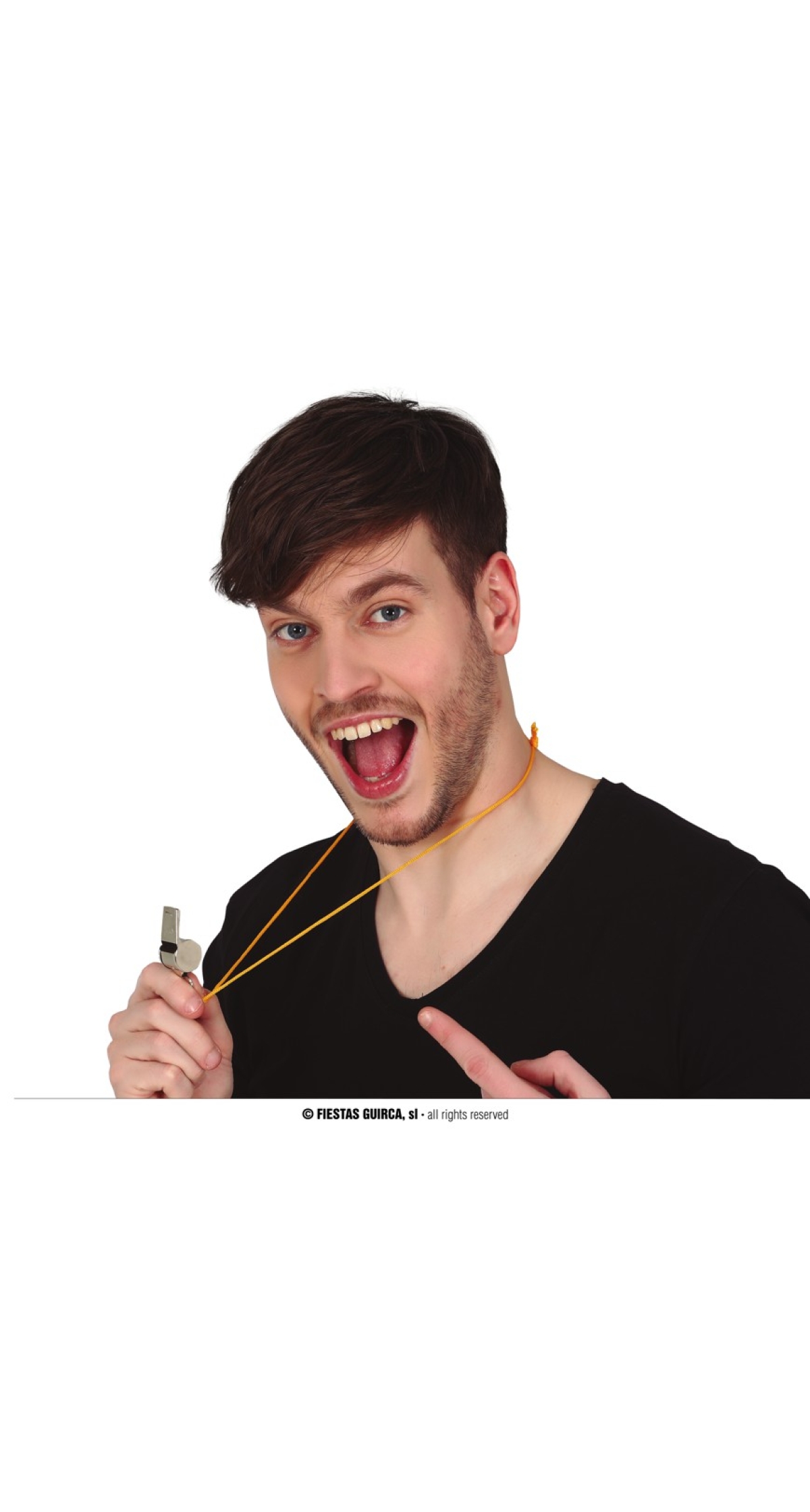 Metal Whistle With Rope