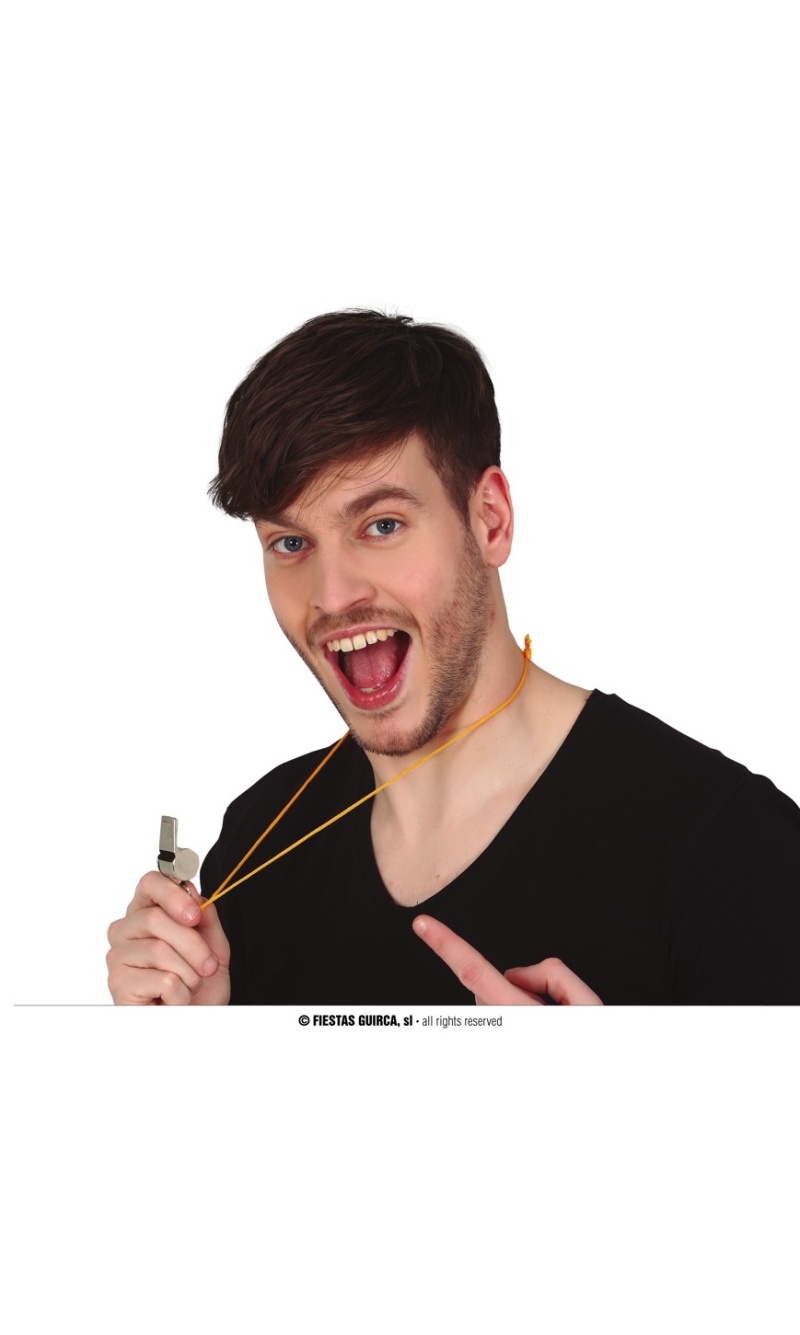 Metal Whistle With Rope