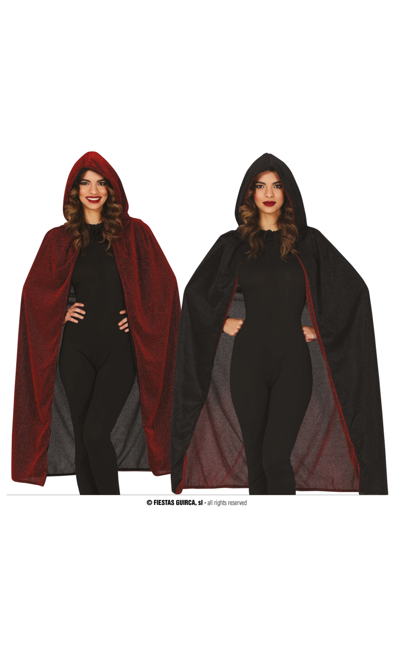 Bright Red Cape With Hood 110cm