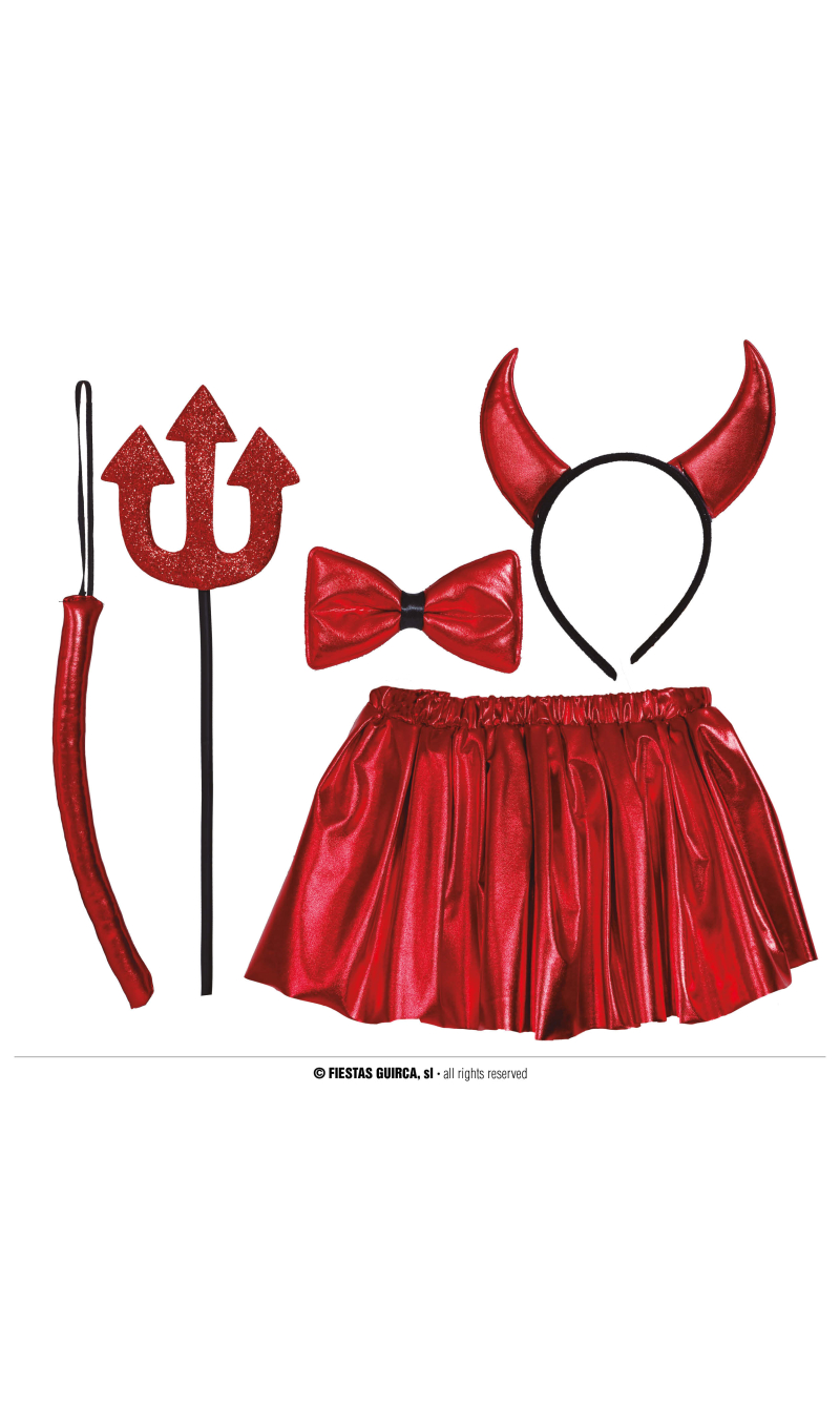 Devil Set Costume Kit 30cm - Child One Size