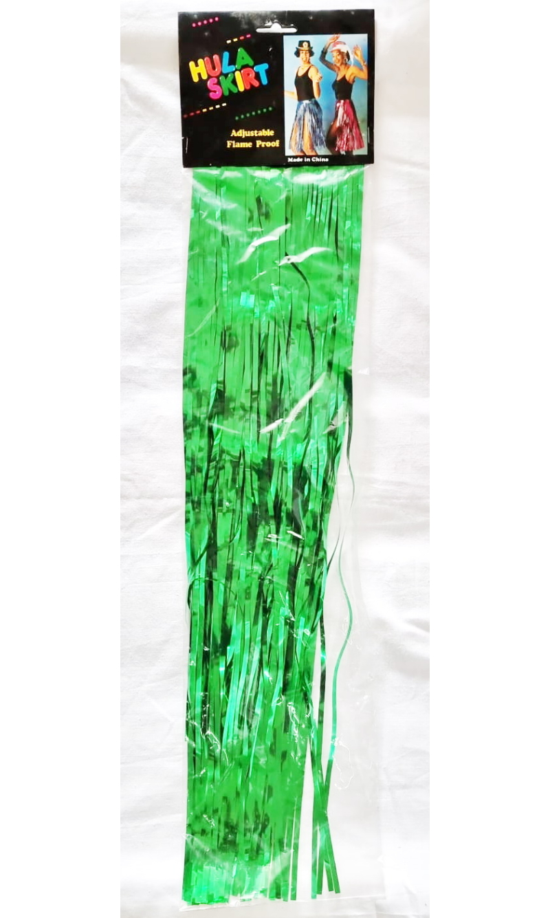 Green Hawaiian Hula Skirt - Length 60cm