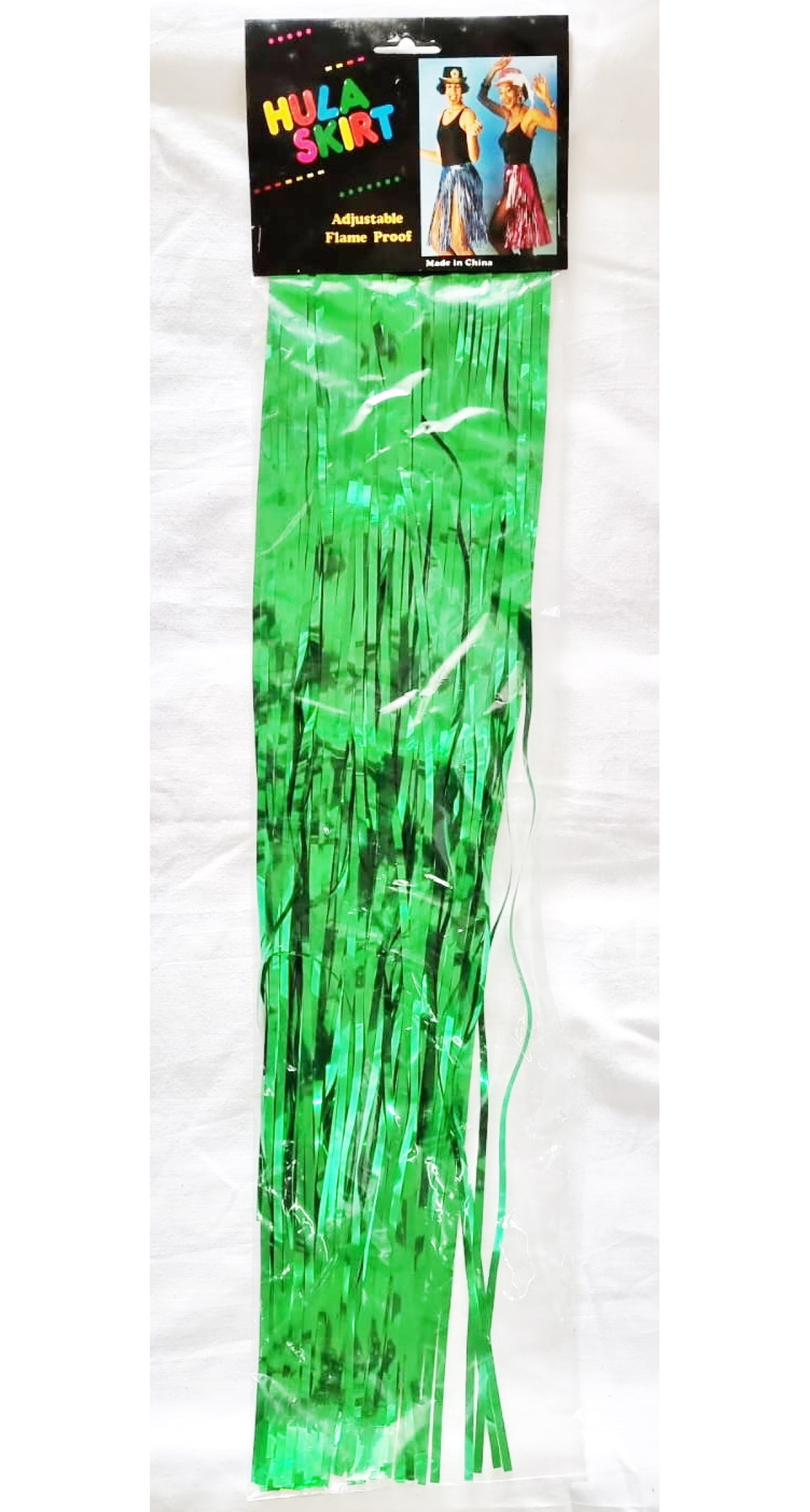 Green Hawaiian Hula Skirt - Length 60cm