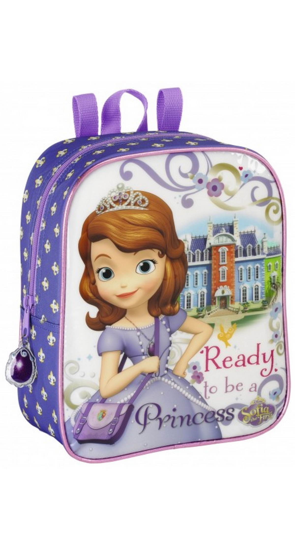 Disney Sofia Ready To Be A Princess Mini School Backpack - 27x23cm