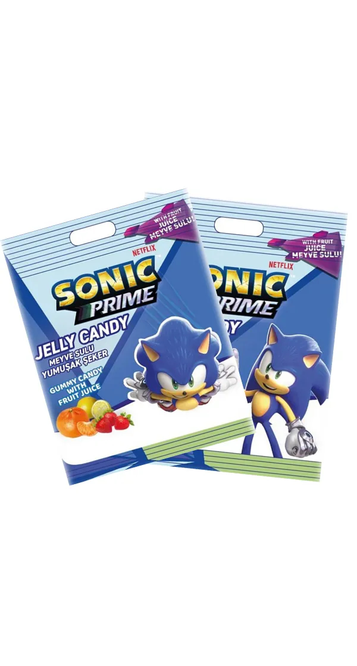 Sonic Fruit Flavoured Jelly Candy - 80g