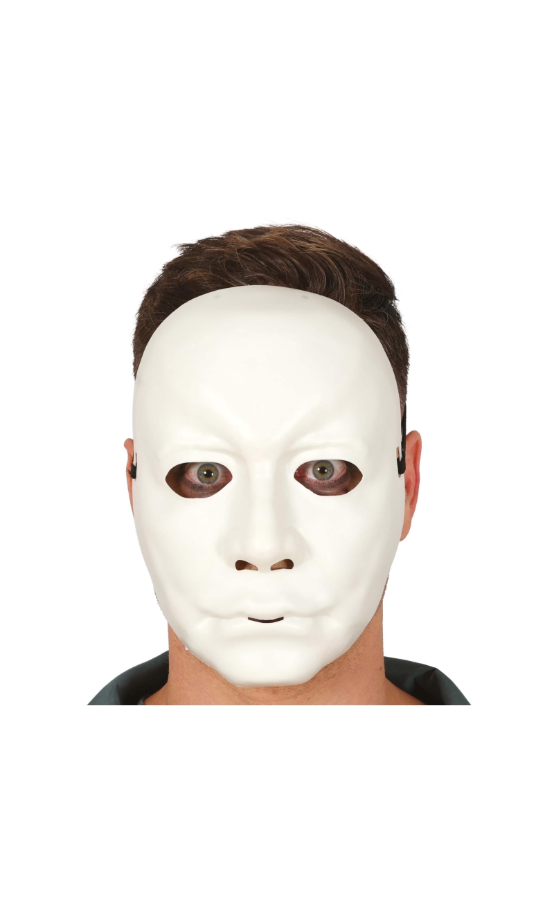 White Man Mask (PVC) - Adult One Size