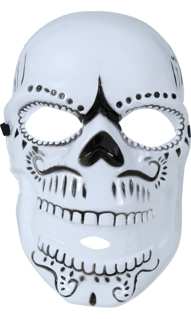 Halloween  Skeleton Mask (PVC) - Adult One Size
