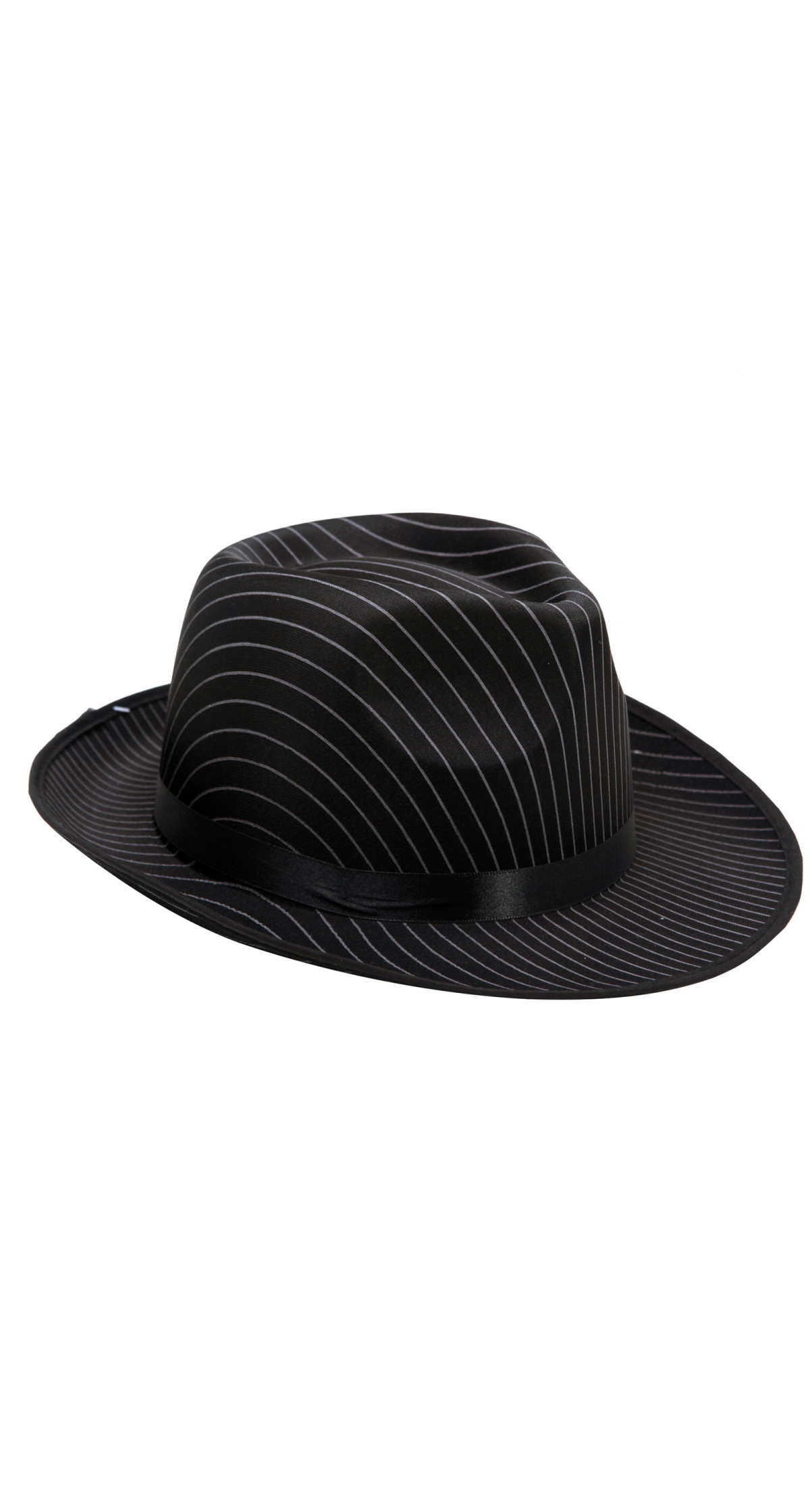 Gangster Hat With Stripes - Adult One Size