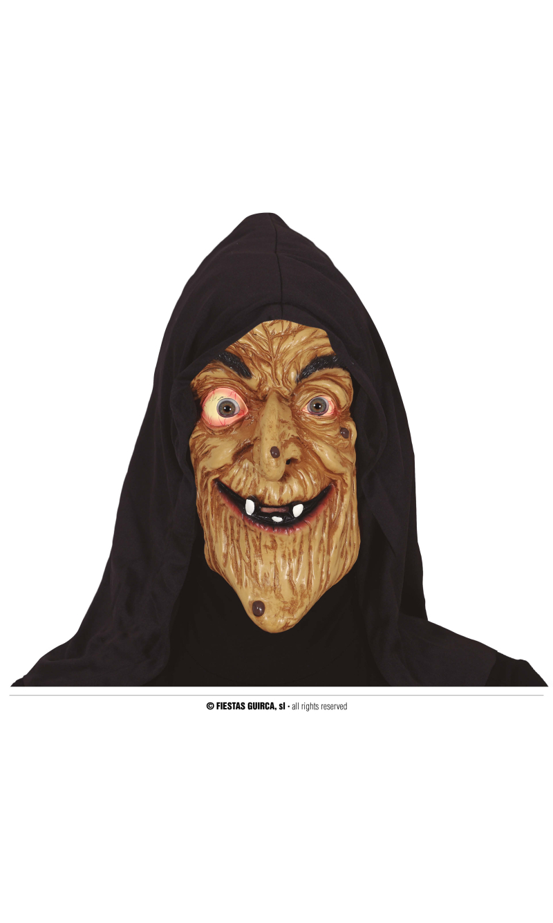 Scary Witch Mask With Hood