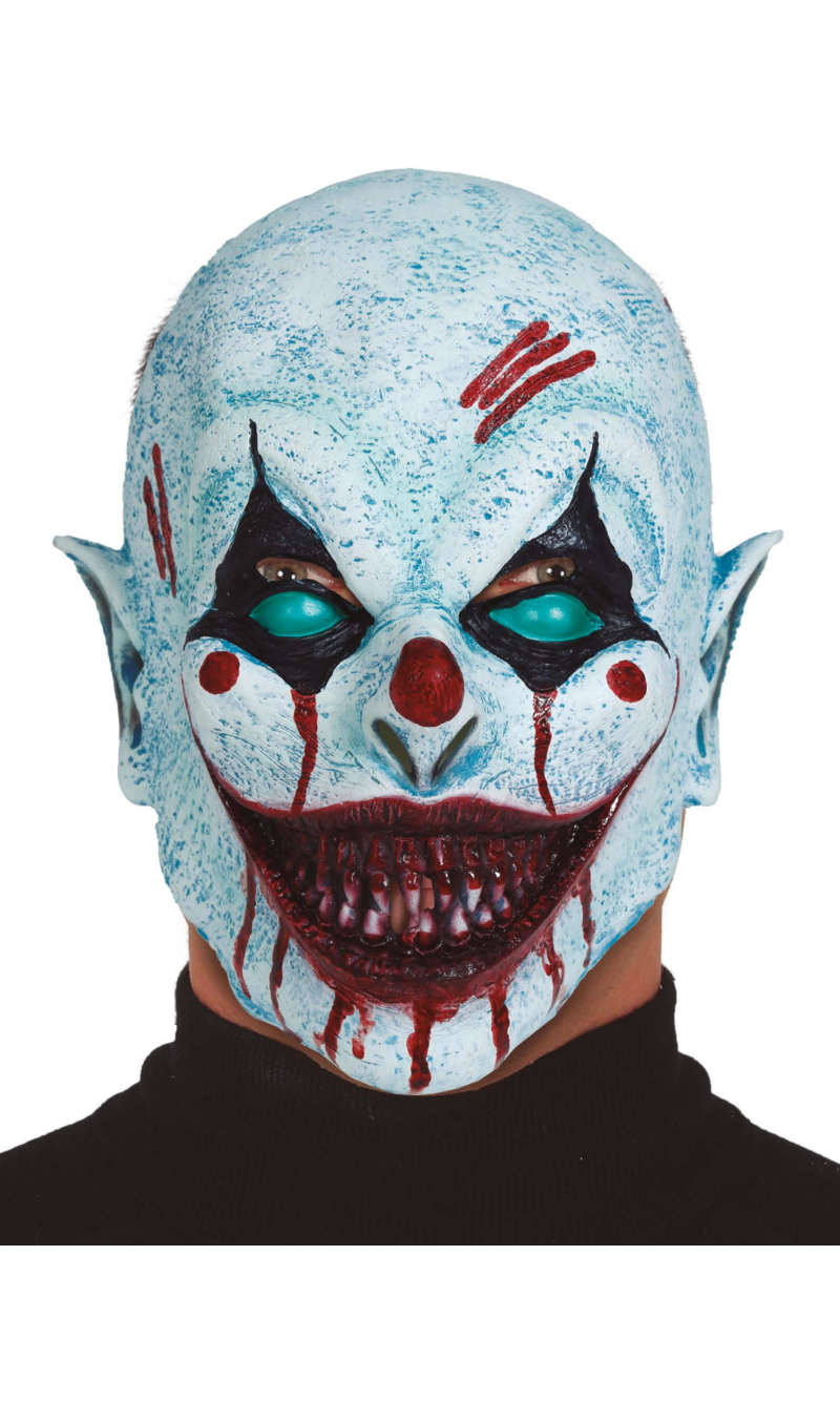 Gruesome Clown Latex Mask - Adult One Size
