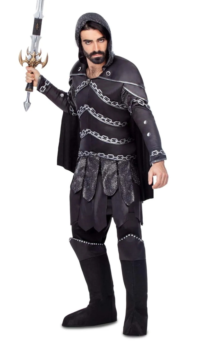Dark Viking Warrior Man Costume - Adult Size Medium / Large
