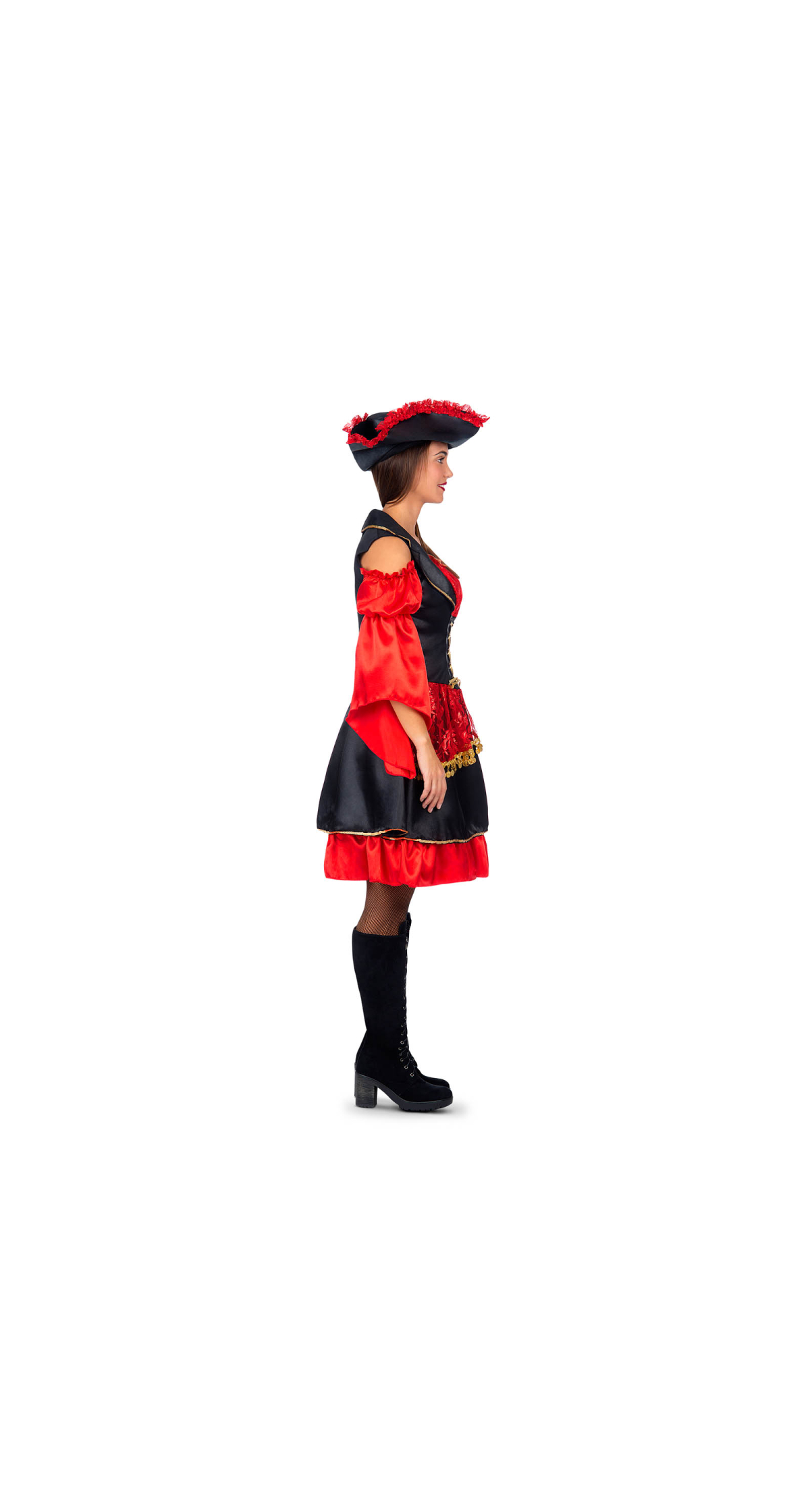Deluxe Sassy Pirate Woman Costume - Adult Size Medium / Large - Image 3