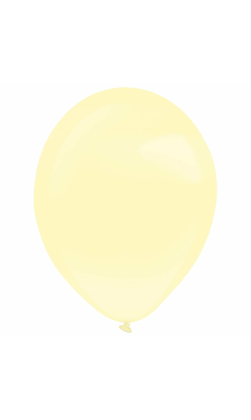 Everts Latex Balloon Light Yellow Pearl - (11"/28cm) - 1pc