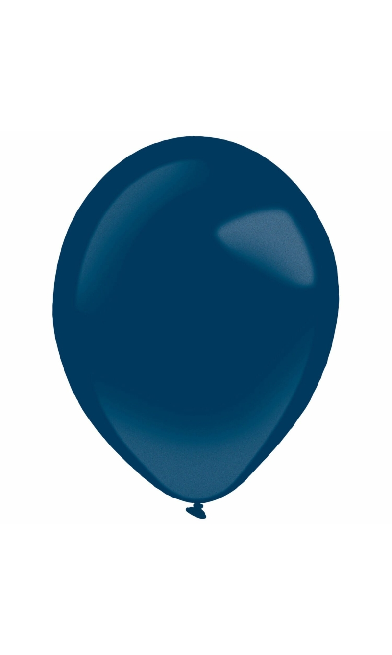 Latex Balloon Decorator Navy Flag Blue Metallic 13 cm / 5 Inches - 1pc