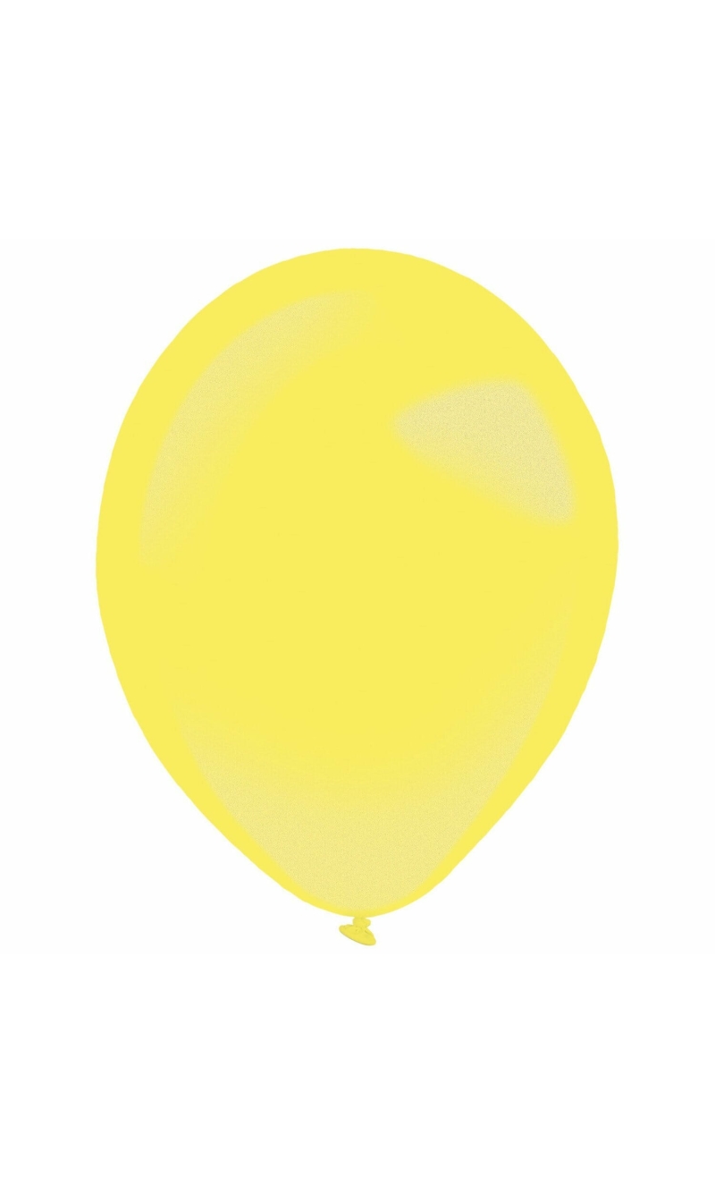 Everts Latex Balloon Yellow Sunshine Metallic - (11"/28cm) - 1pc