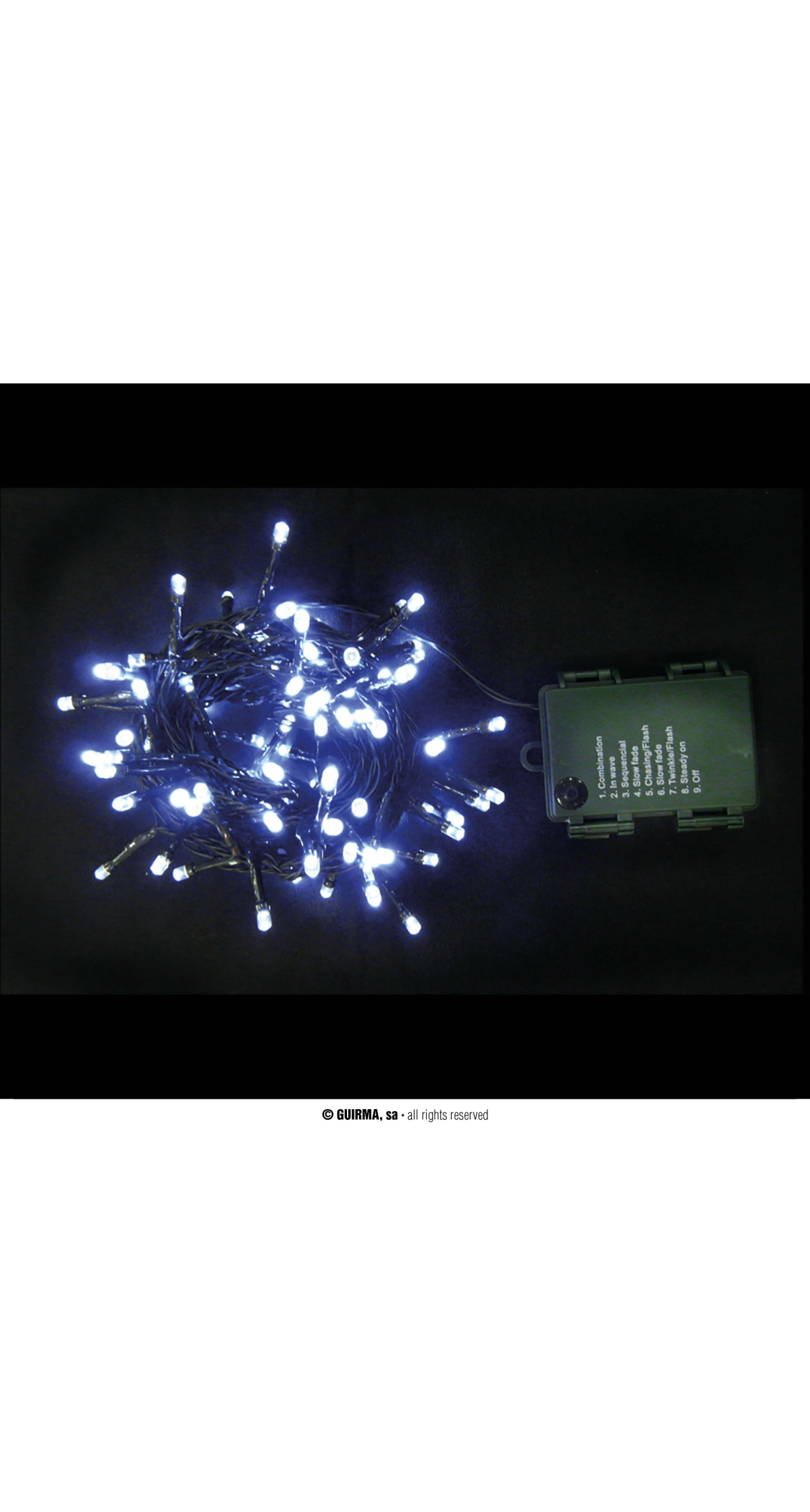 Multifunction 144 Led Blue Lights With Batteries â€“ 10.8mt
