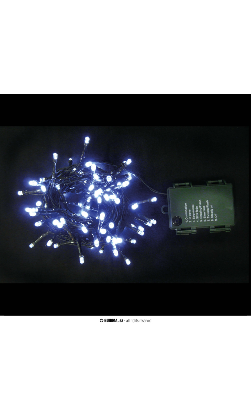 Multifunction 144 Led Blue Lights With Batteries – 10.8mt
