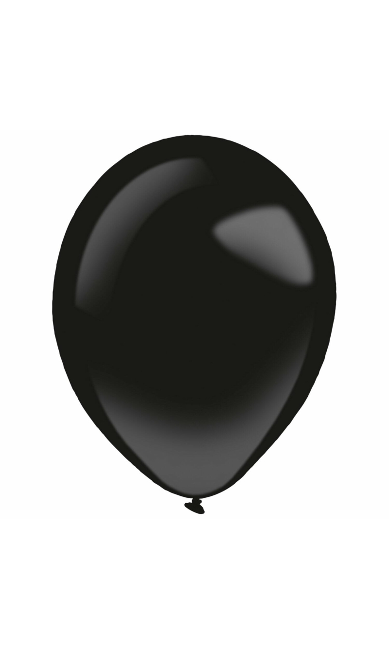Latex Balloon Decorator Jet Black Fashion 13 cm / 5 Inches - 1pc