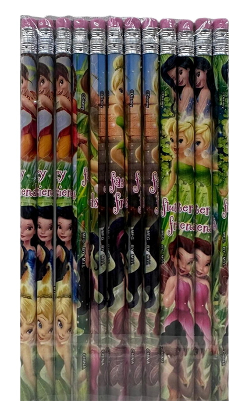 Tinkerbell Pencils with Erasers - 12pk