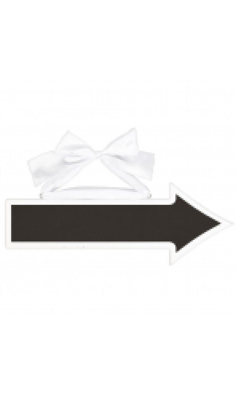 Chalkboard Sign Arrow MDF - 41.2cm x 15.2cm