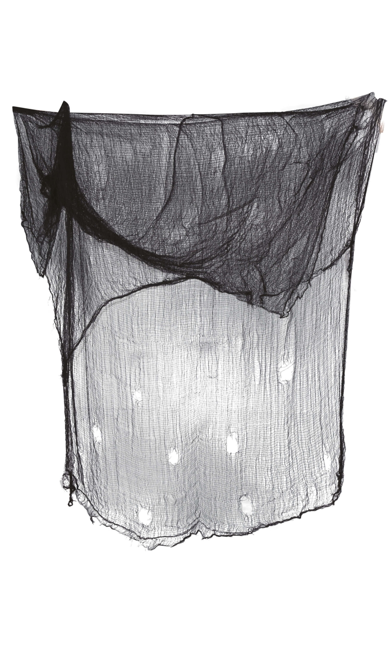 Halloween Jumbo Black Creepy Fabric 200x500cm