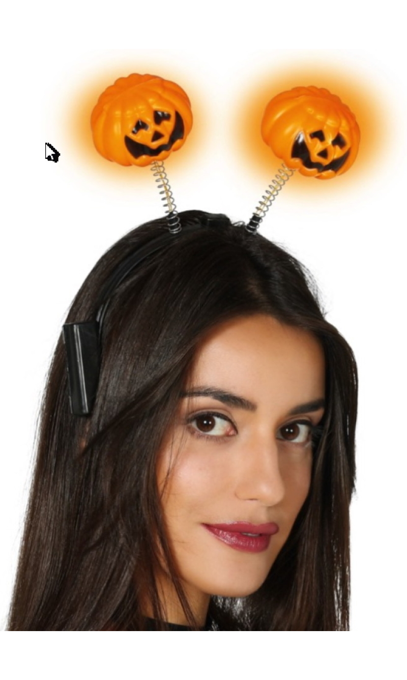 Pumpkin Headband With Light