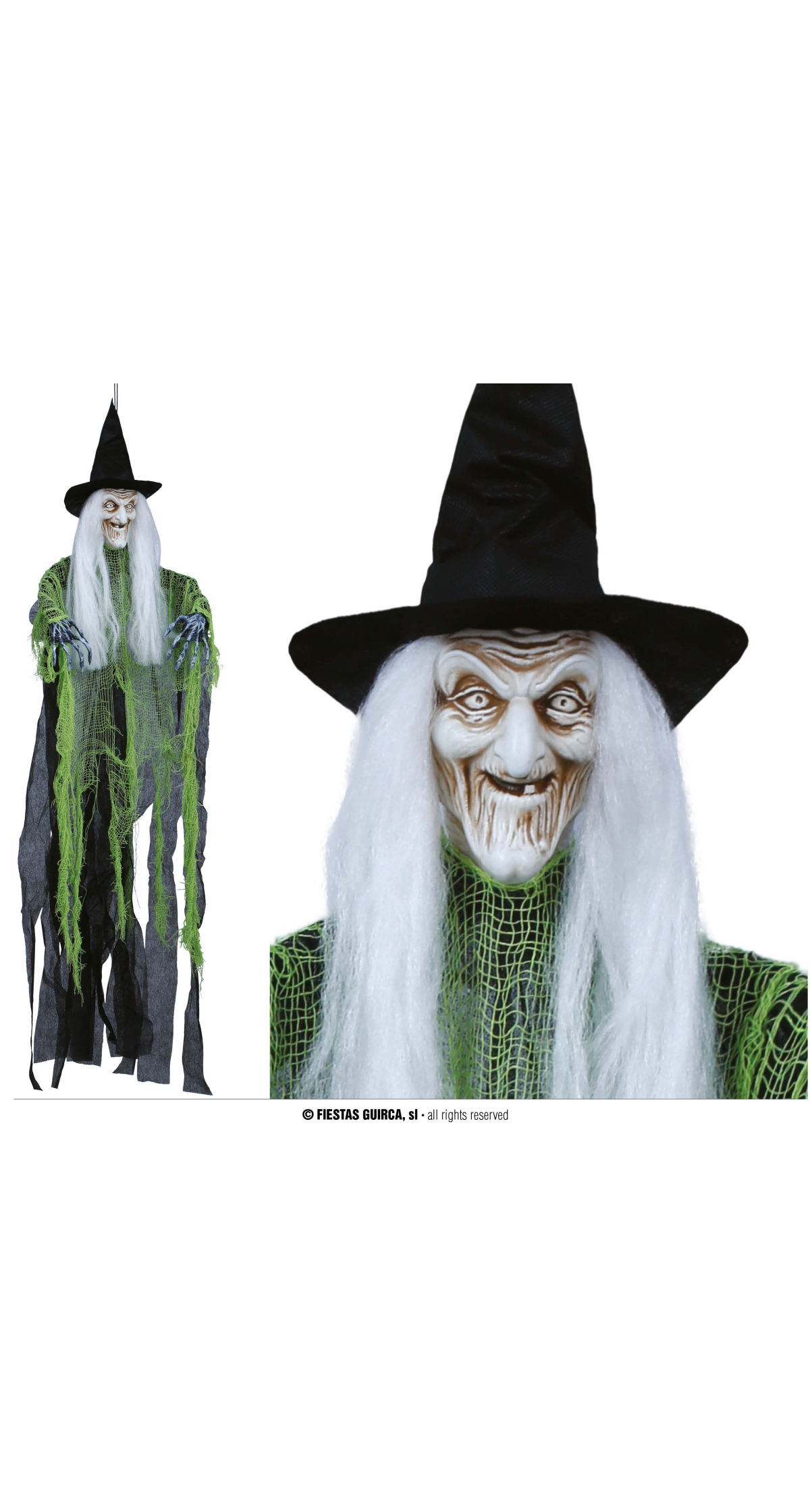 Halloween Hanging Witch Decoration 100cm