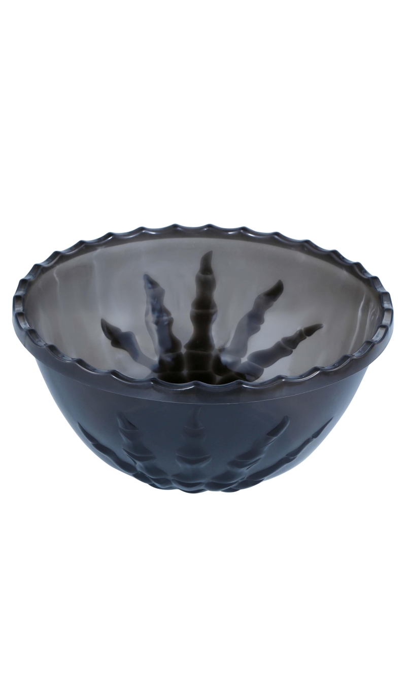 Halloween Black Skeleton Hand Bowl 14x33cm