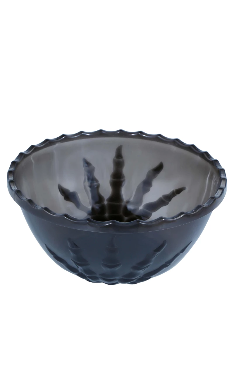 Halloween Black Skeleton Hand Bowl 14x33cm