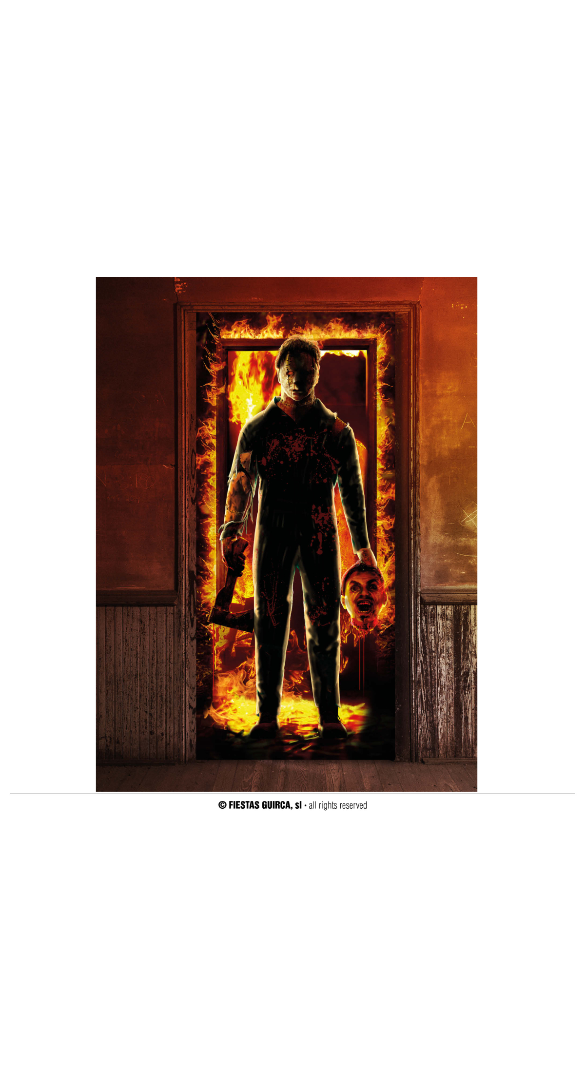 Halloween Assasin Door Decoration 80x180cm