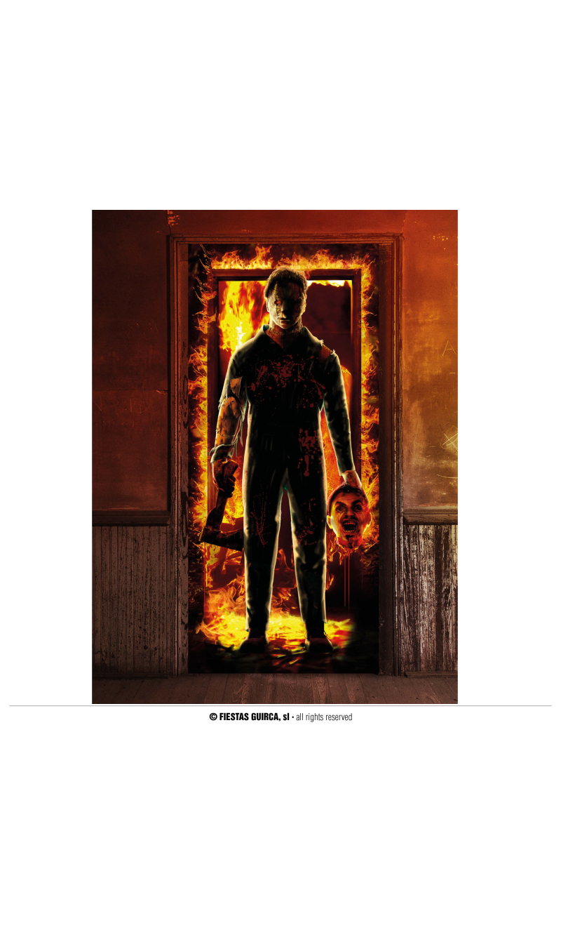Halloween Assasin Door Decoration 80x180cm