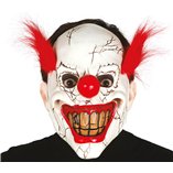 Horror Clown Mask With Hair Latex