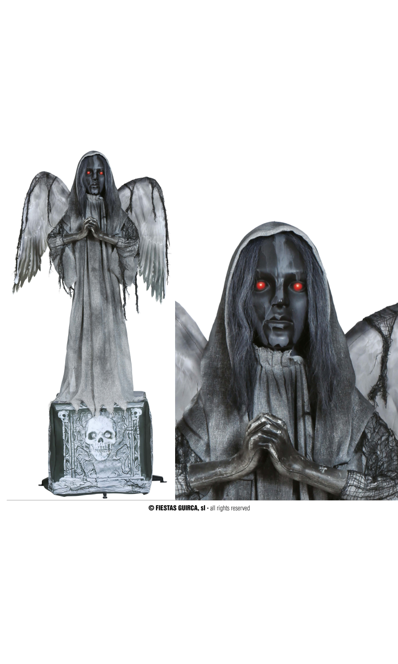 Halloween Angel Death Statue With Light Sound & Movement 170cm