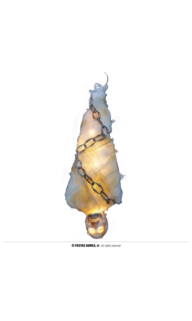 Halloween Hanging Mummy With Light 75cm