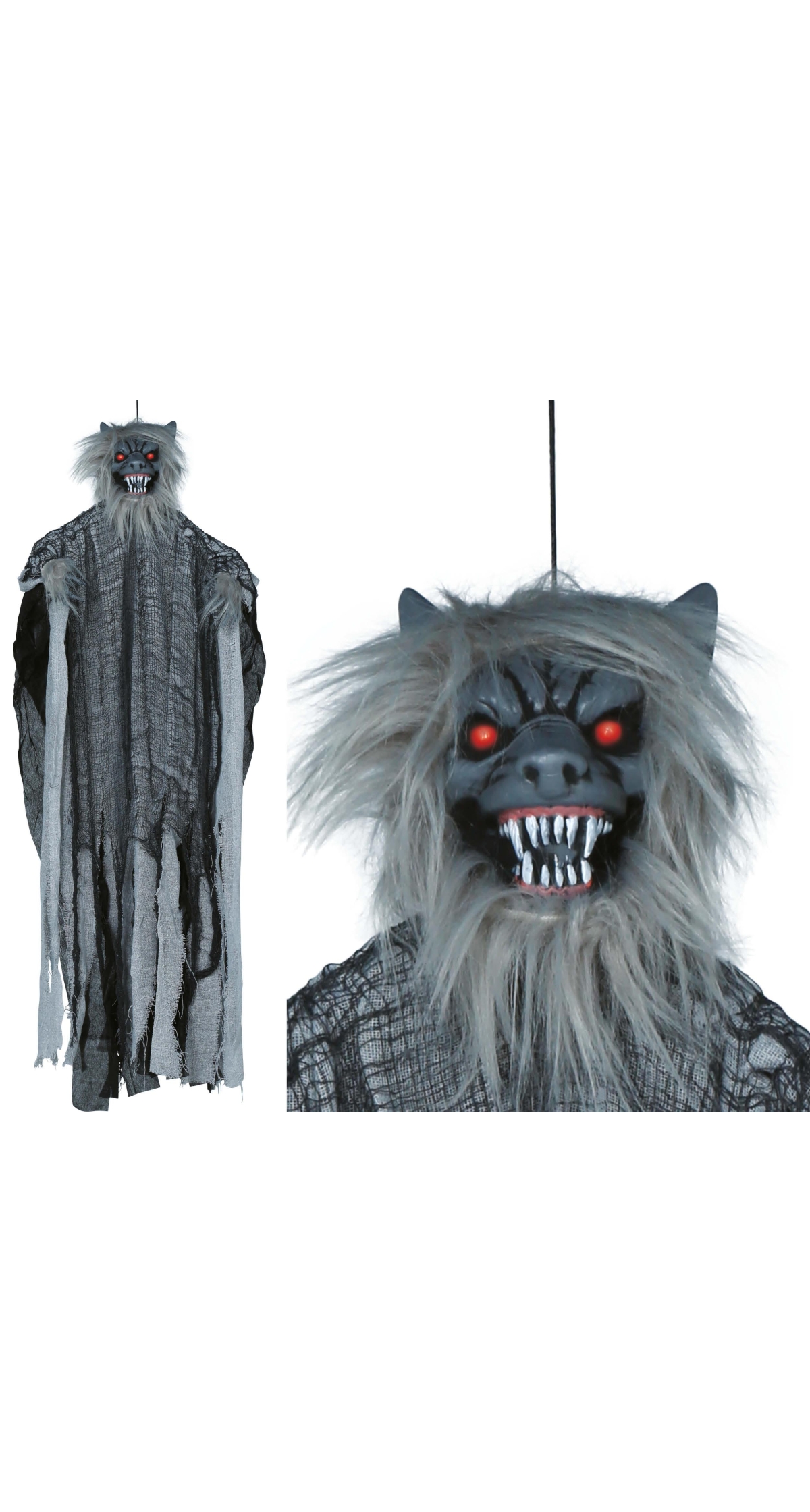 Halloween Werewolf With Light Sound & Movement 120cm