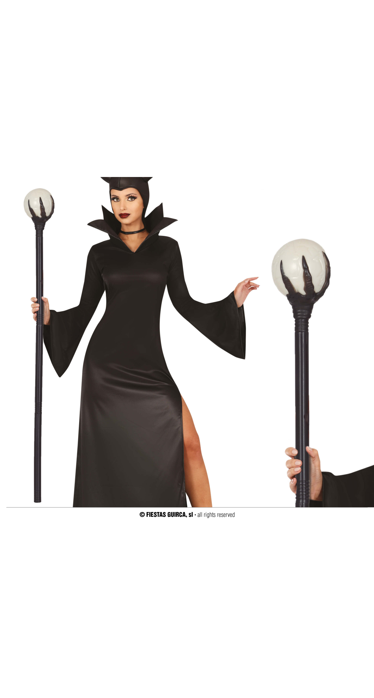 Maleficent Detachable Wizard Ball Cane 100cm