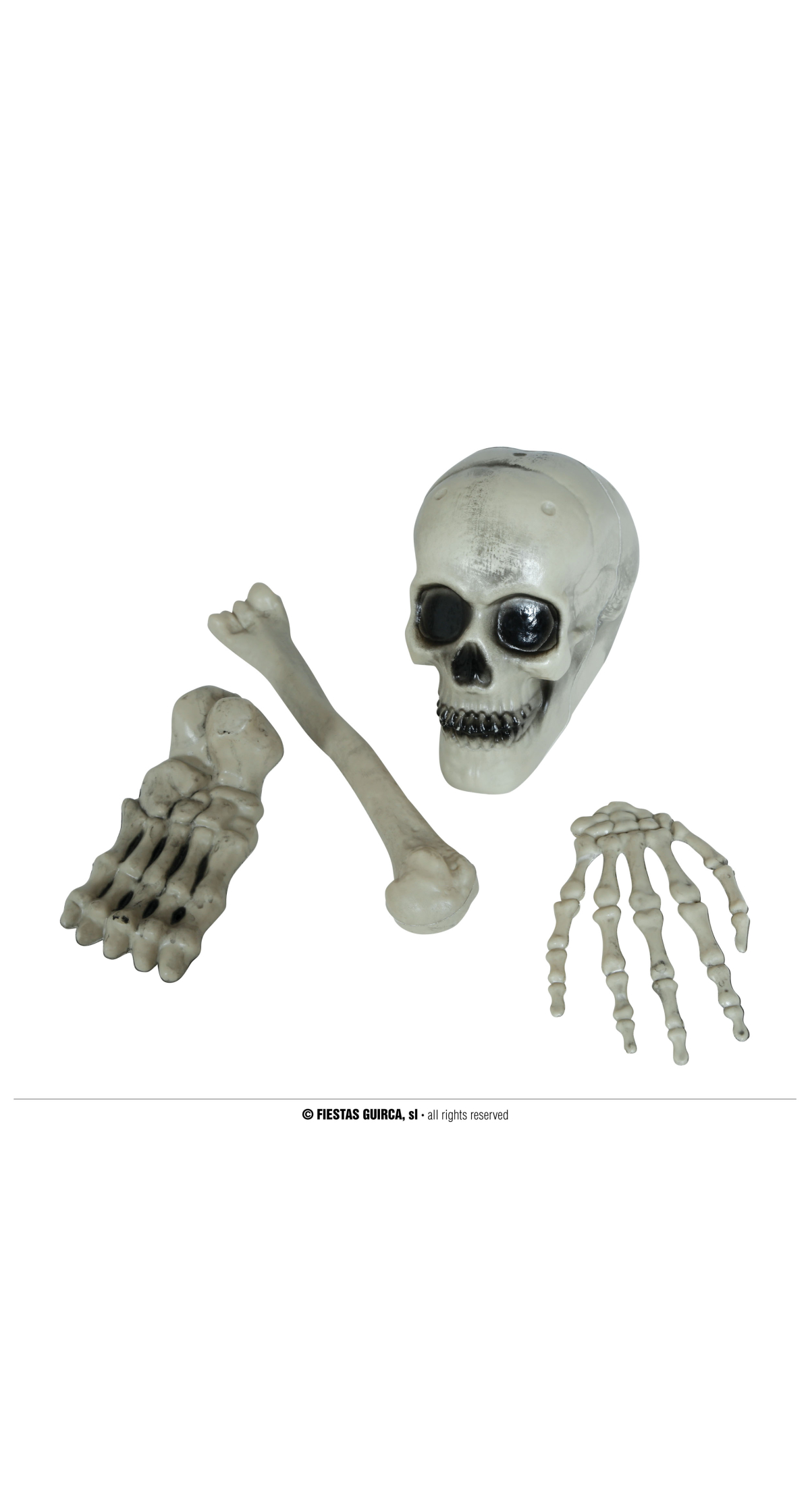 Halloween Decoration Skeleton Bones 4 Piece Set
