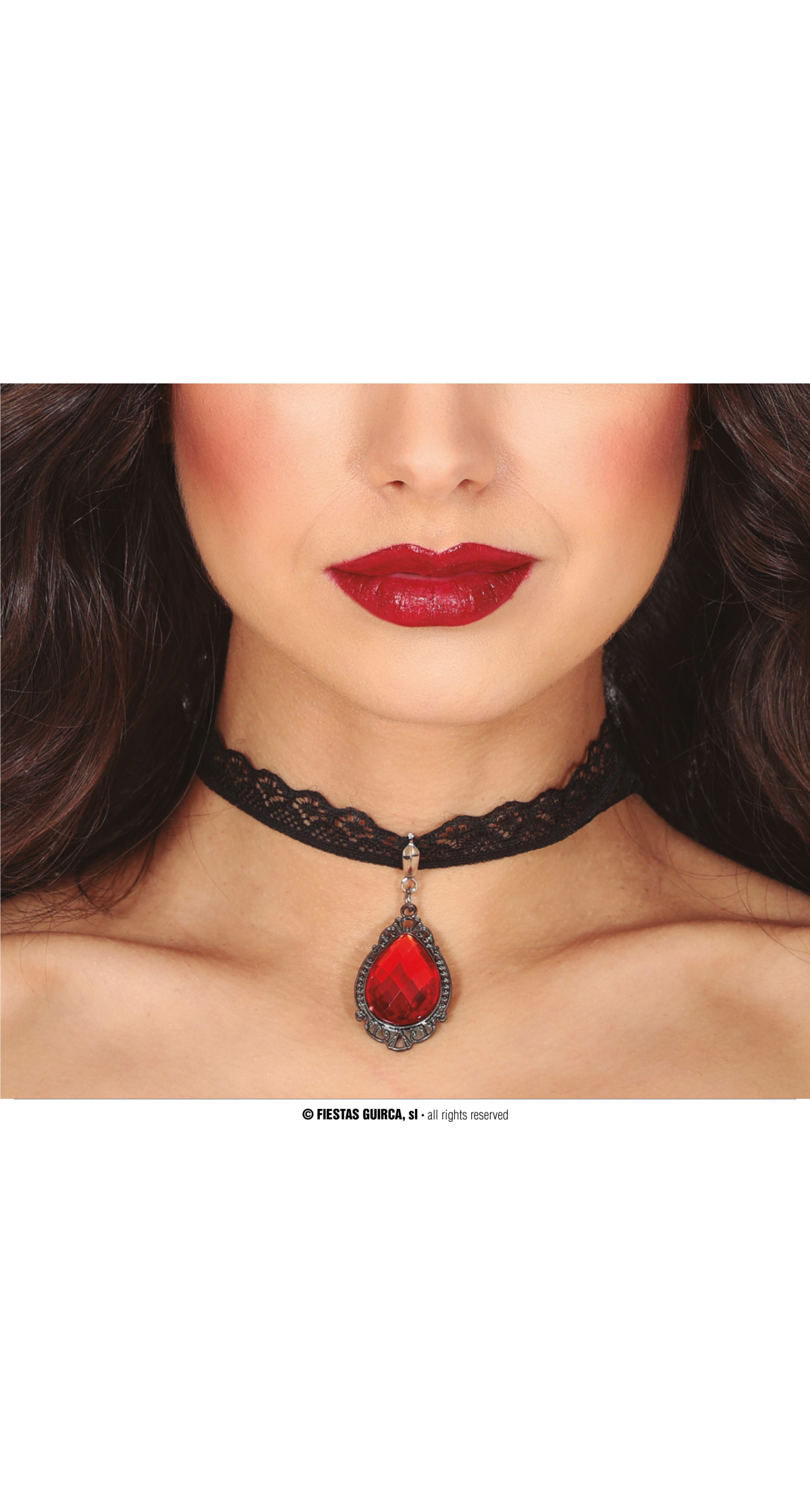 Ruby Choker Jewellery 5cm