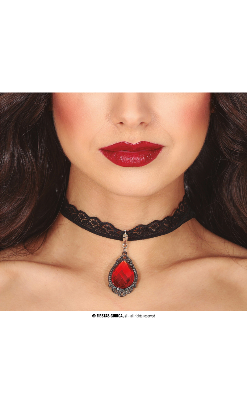 Ruby Choker Jewellery 5cm