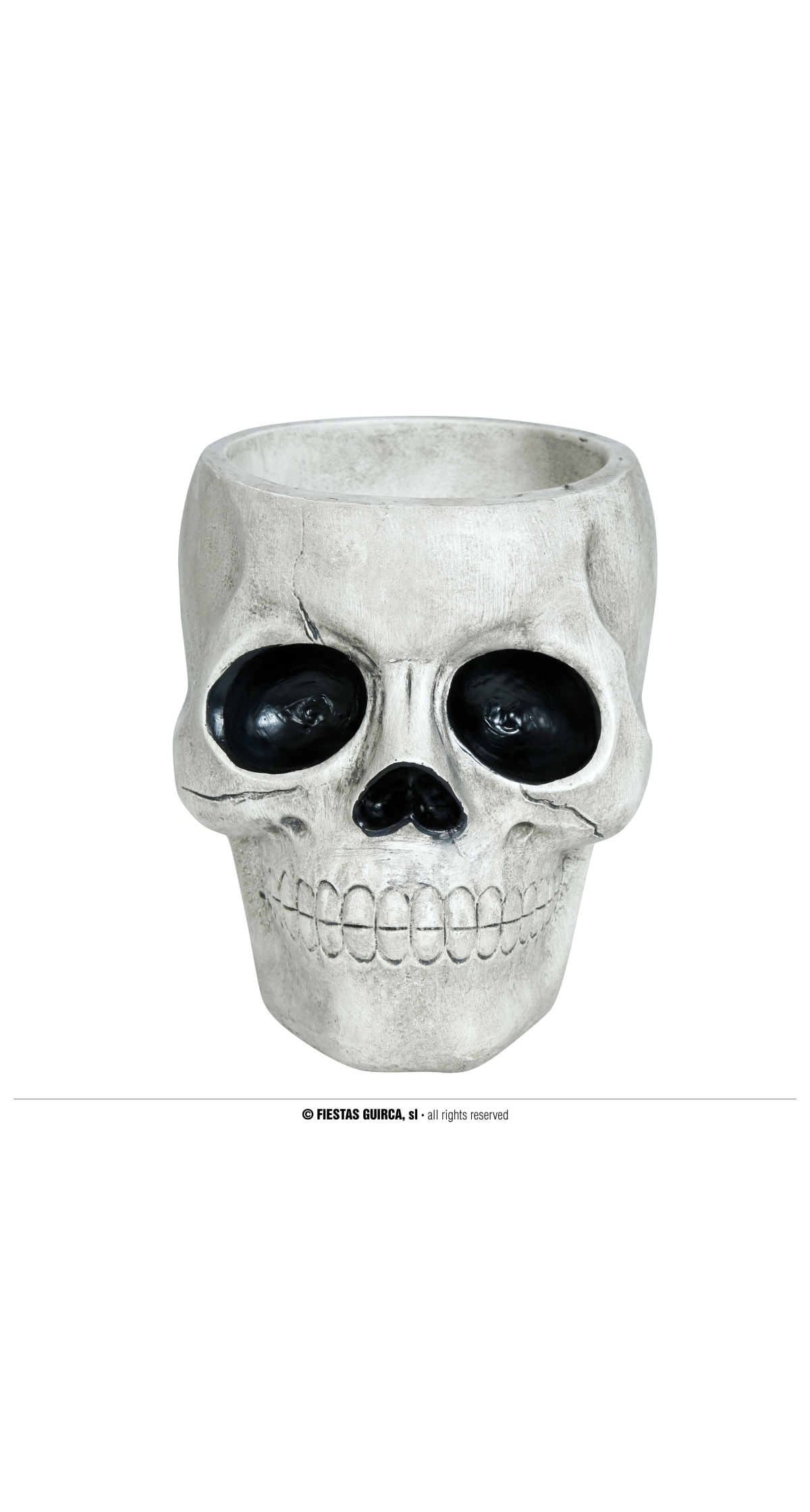 Halloween Decoration Polyresin Skull Bowl 15x12cm