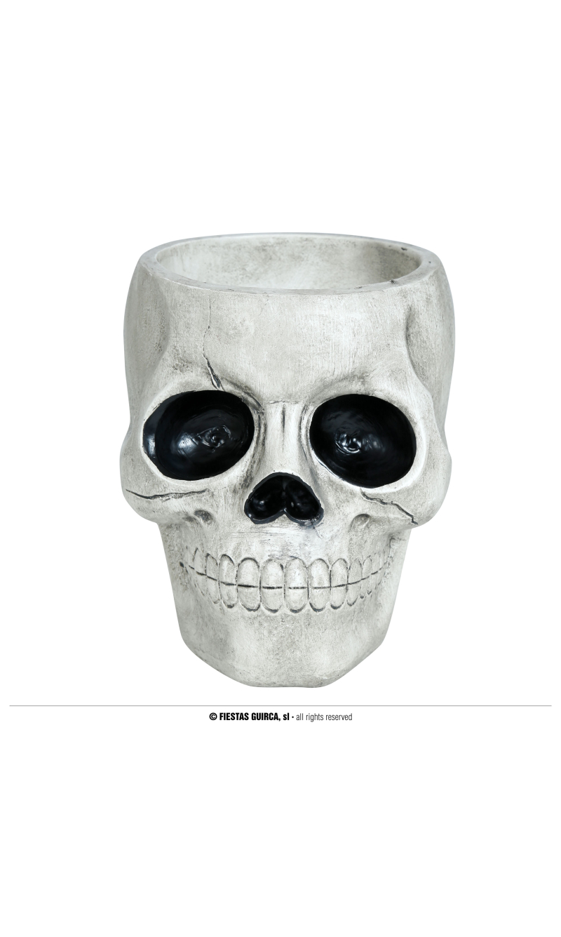 Halloween Decoration Polyresin Skull Bowl 15x12cm