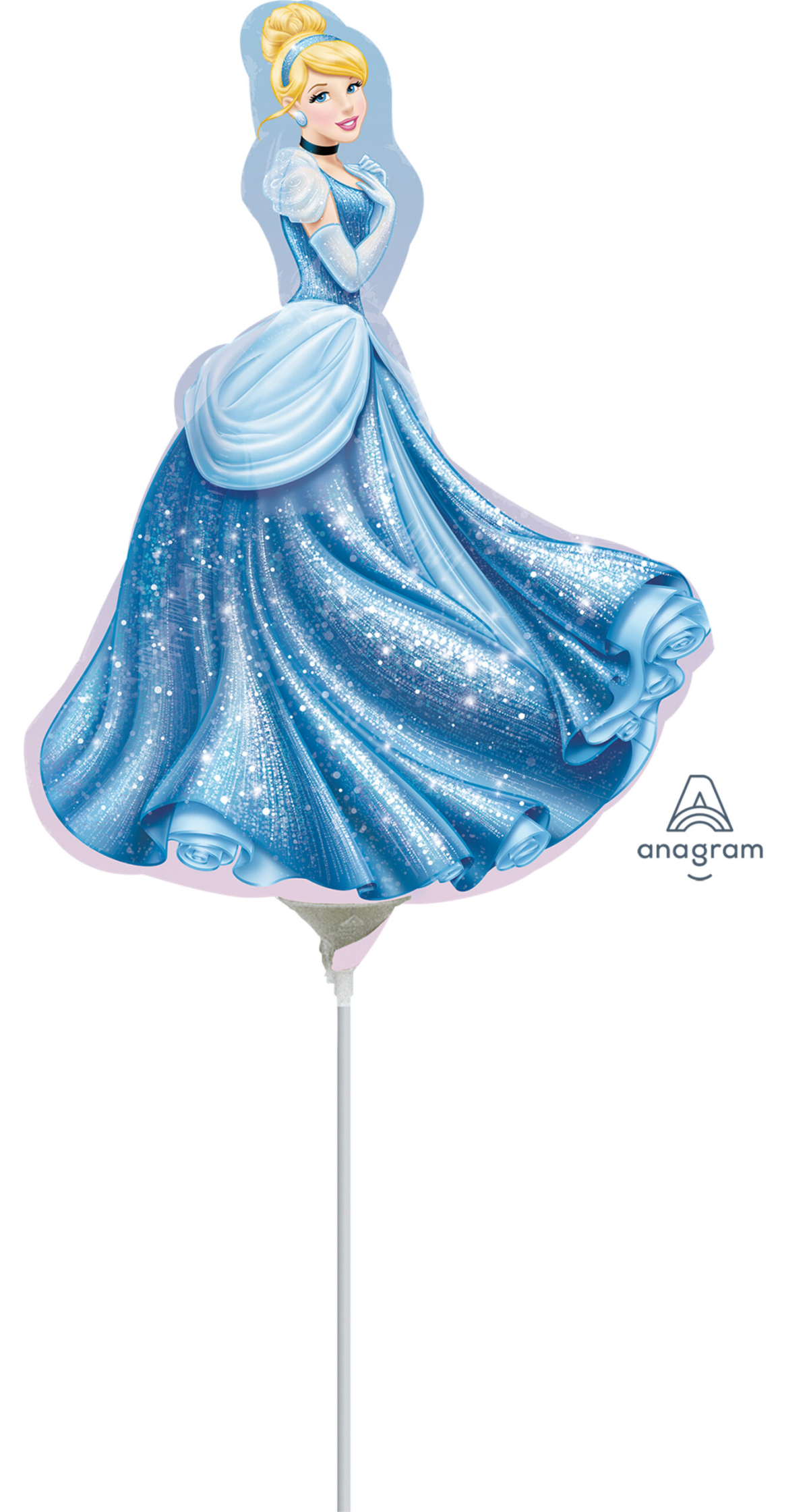 Cinderella Shape Mini Air-Filled Foil Balloon 14" (23cm)