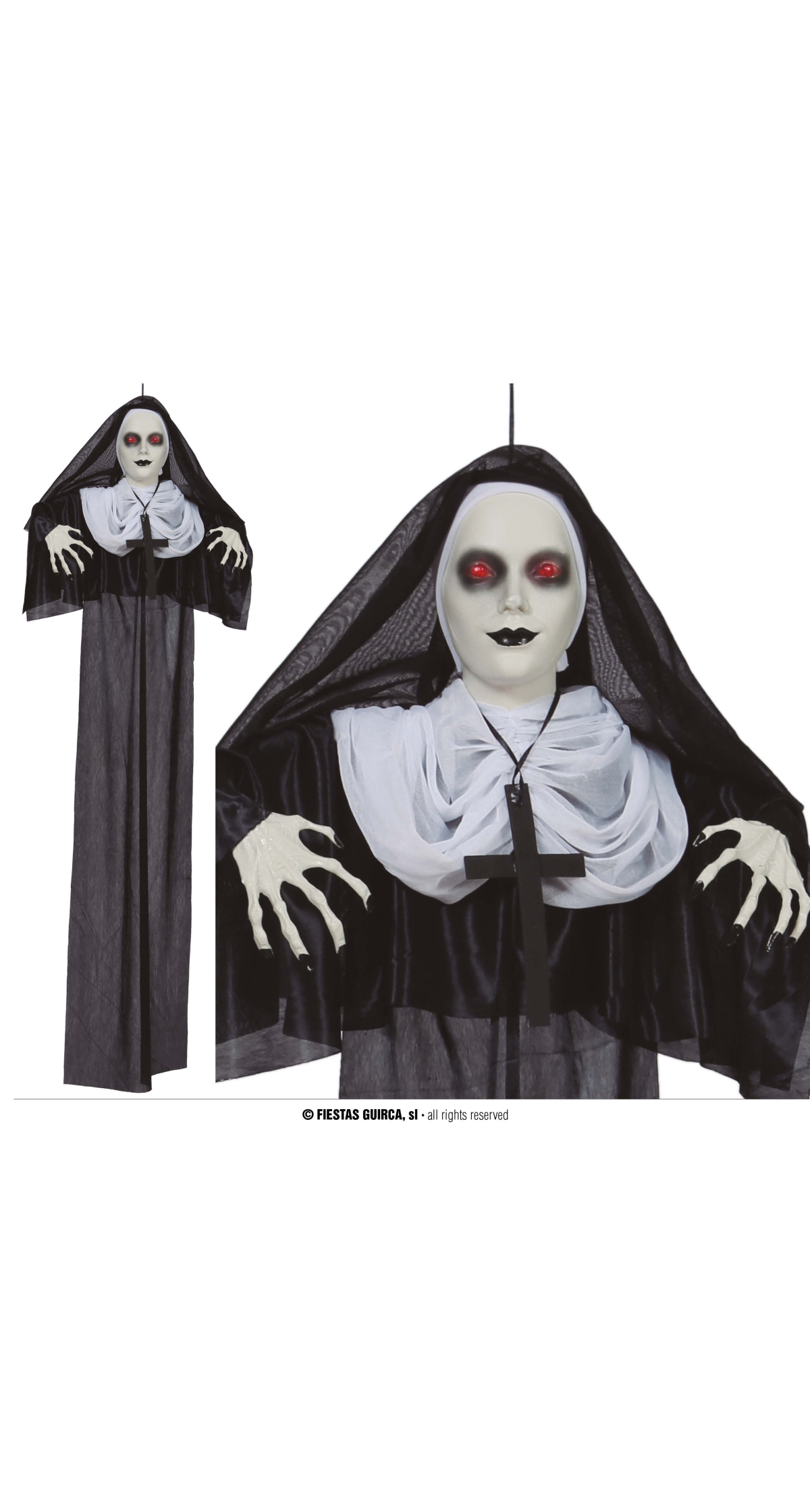Halloween Decoration Hanging Nun 120cm