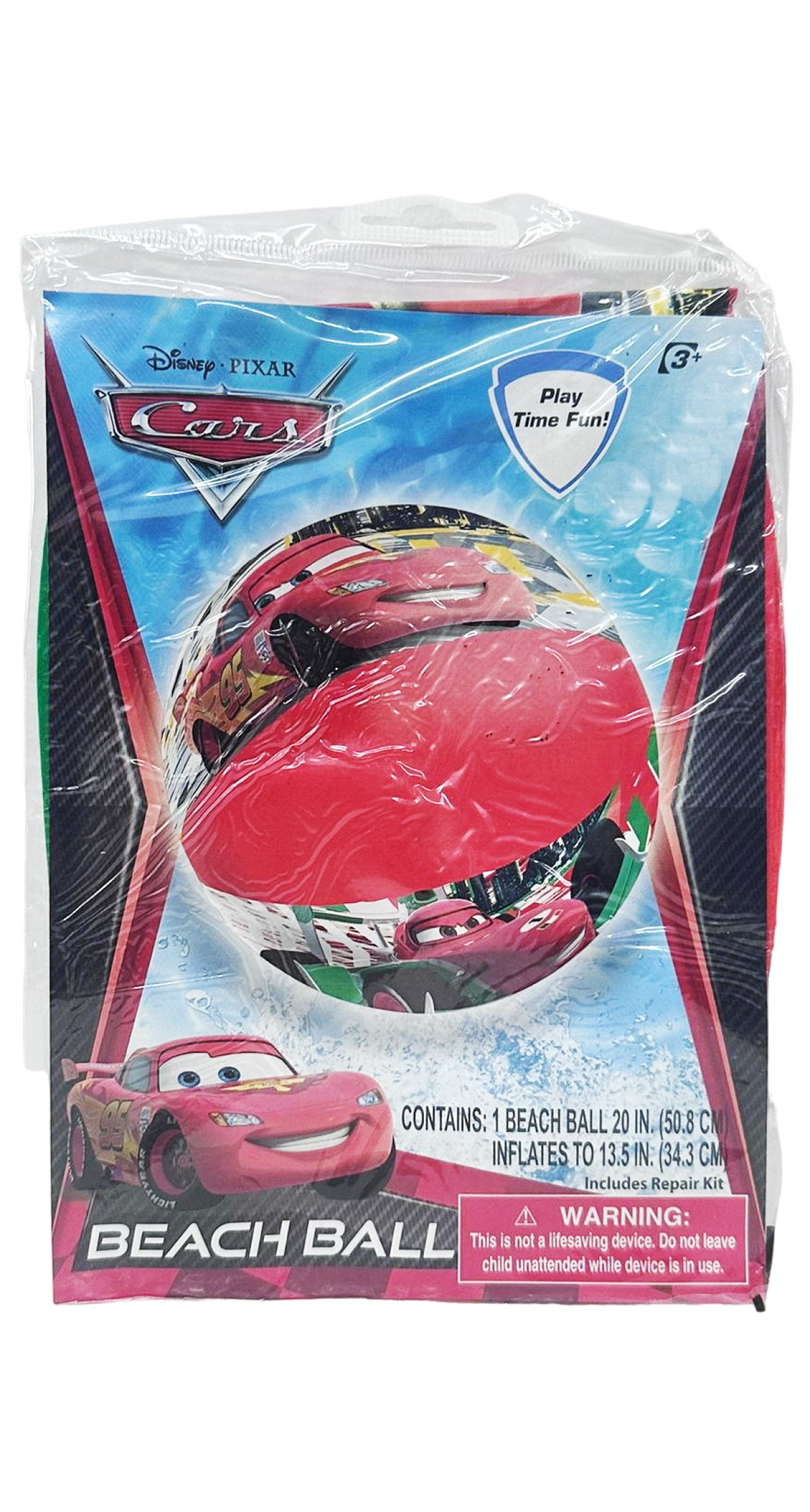 Disney Cars Beach Ball 50.8x34.3cm - For Age 3+ Years