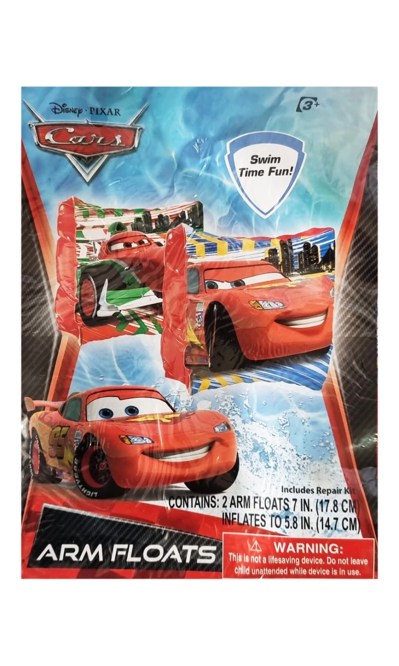 Disney Cars Inflatable Arm Bands 17.8cm - For Age 3+ Years