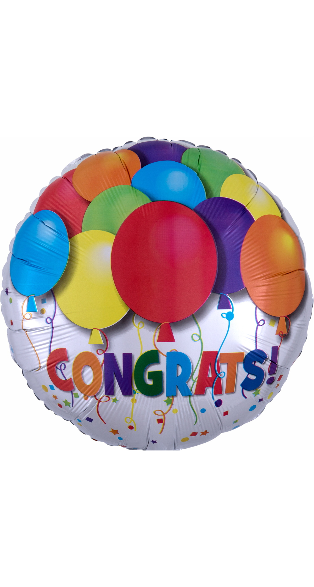 Bold Congrats Balloons Standard Circle Foil Balloon 17" (42cm)