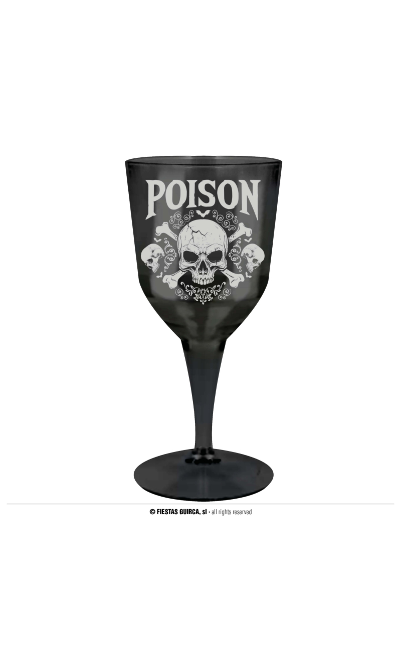 Halloween Poison Glass 9x19cm