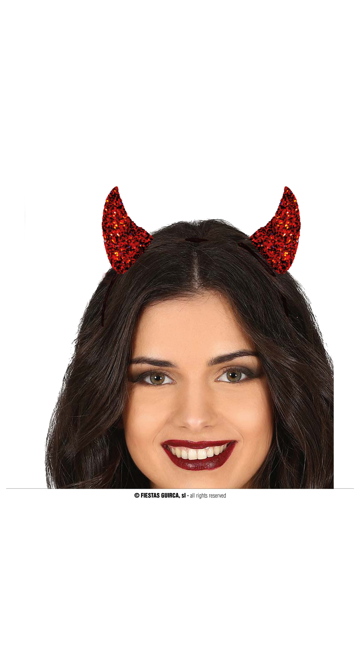 Halloween Glitter Devil Horns Headband