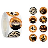Roll 200 Halloween Stickers