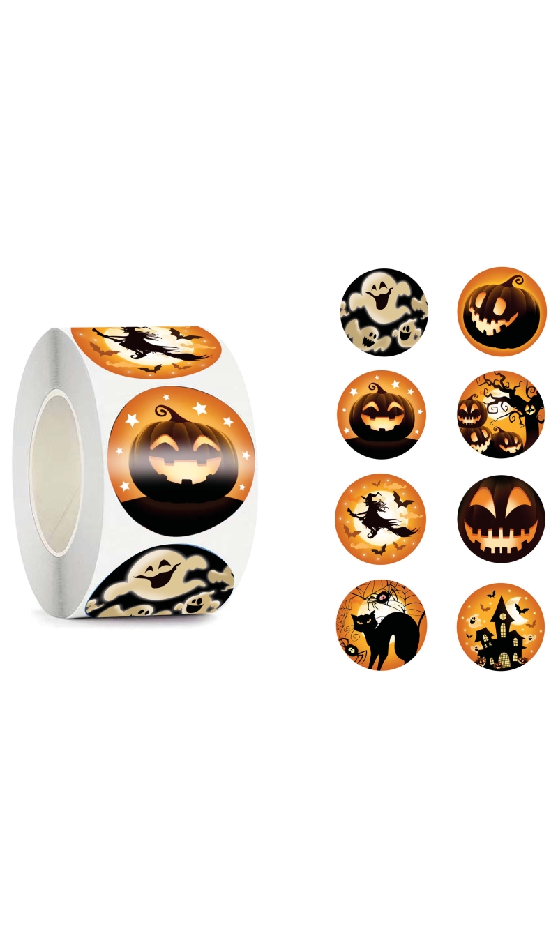 Halloween Stickers Roll 200pcs