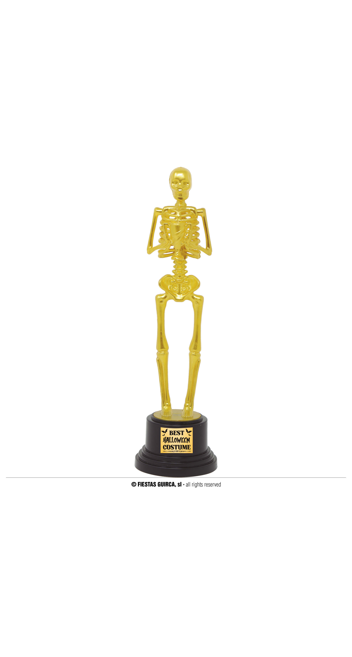 Halloween Best Costume Trophy (Skeleton) - 22cm